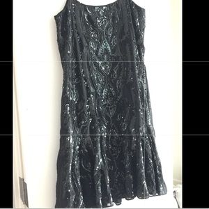 Beautiful black detailed sequin dress ✨